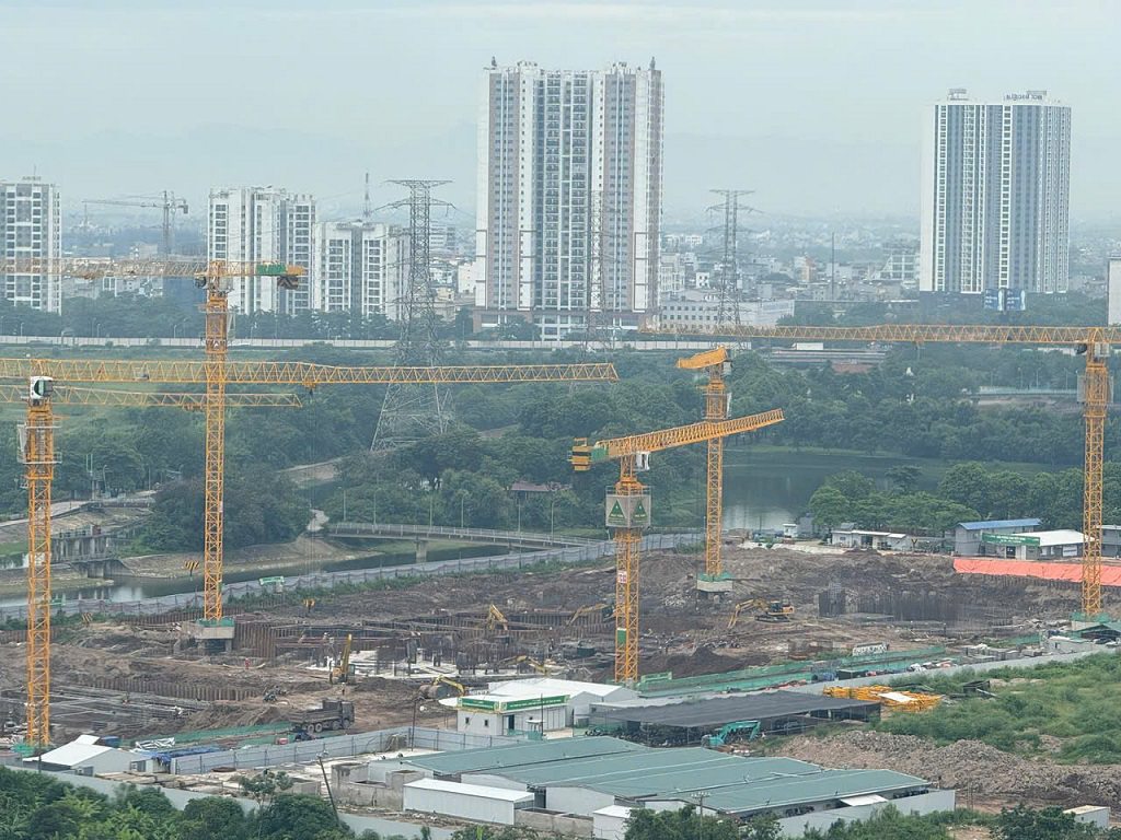 nhà thầu Phục Hưng thi công phần móng dự án Central Park