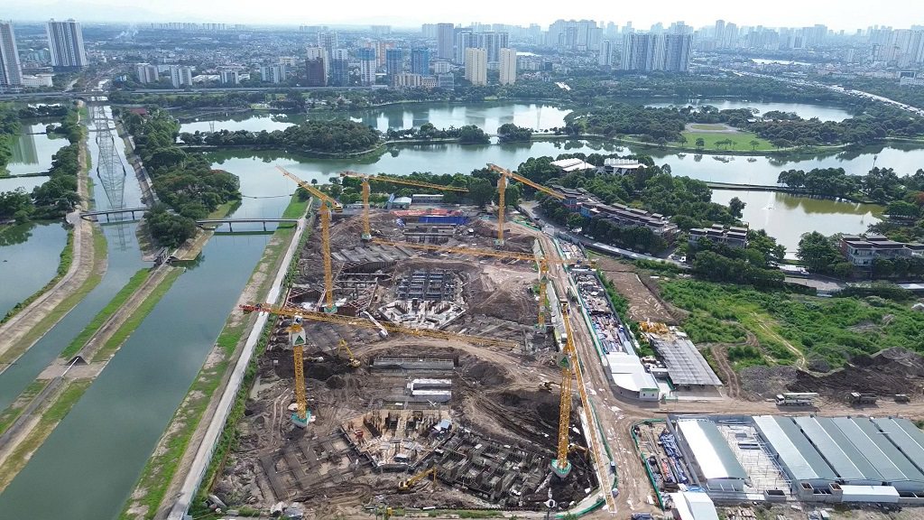 tiến độ central park gamuda