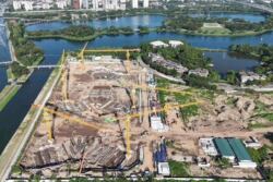 tiến độ dự án Central Park Yên Sở