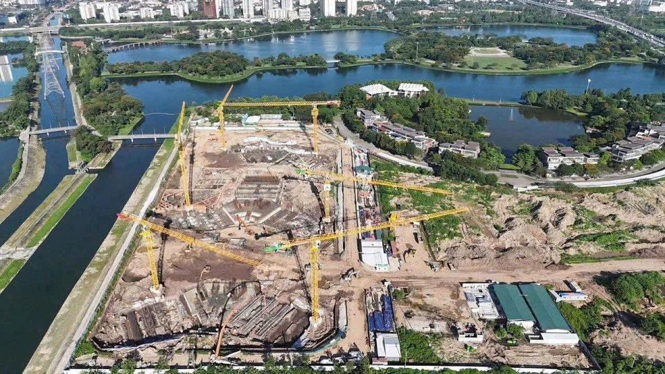 tiến độ dự án Central Park Yên Sở