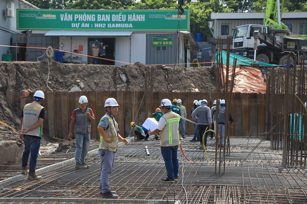 Công trường xây dựng gamuda Central Park