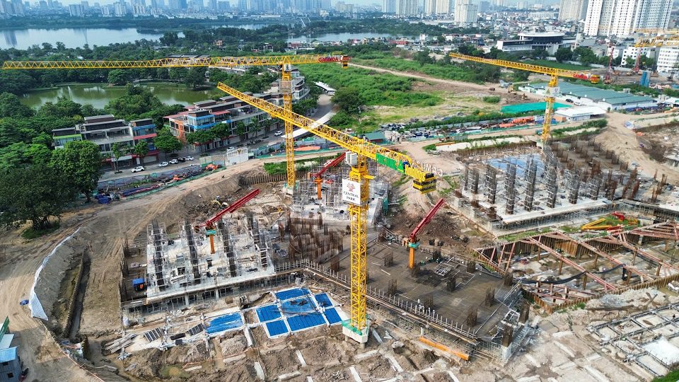 công trường dự án Central Park Gamuda